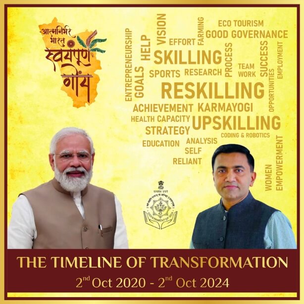 Atmanirbhar Bharat — Swayampurna Goa: The Timeline of Transformation, 2nd Oct 2020 – 2nd Oct 2024 cover.