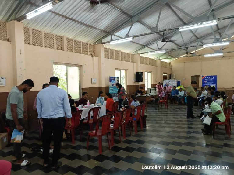 Health and social welfare camp at V.P. Loutolim
