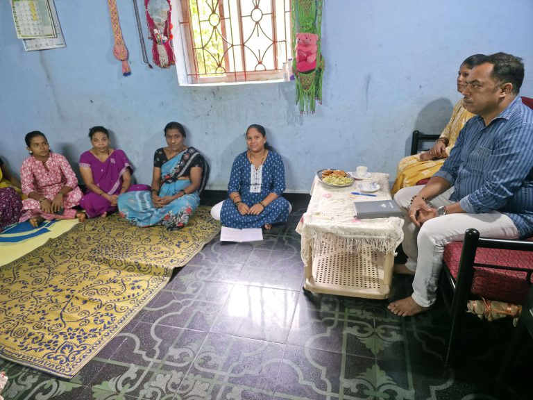 Meeting was conducted on 26/07/25 at Madkaikar wada ward no 4 along with Sahima Gaude Sarpanch Surla. SM informed various Government schemes, Atal Ashara scheme, ST welfare scheme, RDA scheme etc.