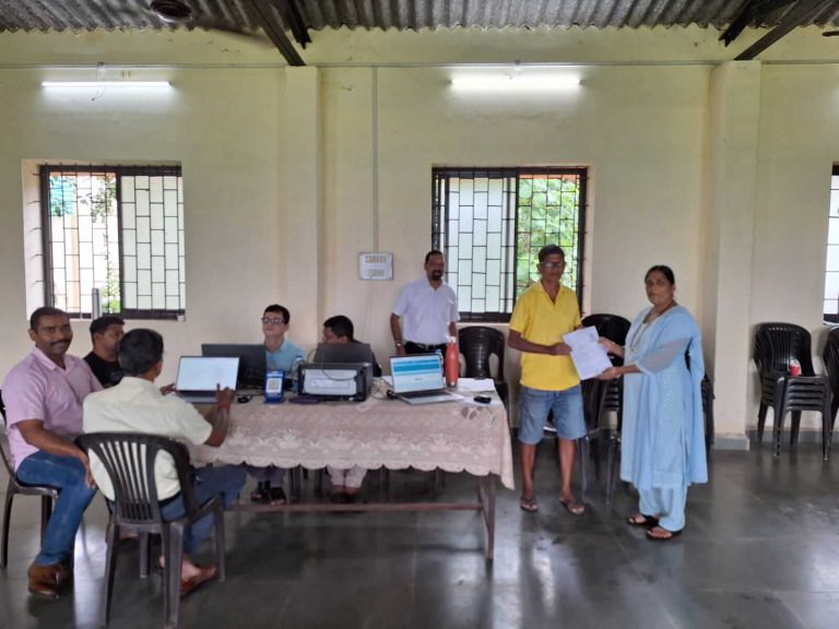 On 23 day of july 2025, the learning license camp under Swayampurna Mitra with help of transport dept and organized by planning and statistics dept in St. Estevam village panchayat hall.