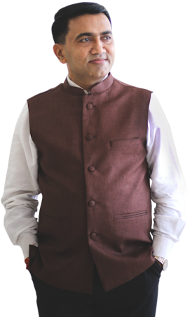 Portrait of Dr. Pramod Sawant, Hon'ble Chief Minister of Goa